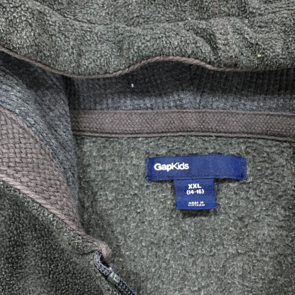 투티/0275 GAP 스포티 기모 후드 집업 로고 스카치 y2k 패치 상품이미지5