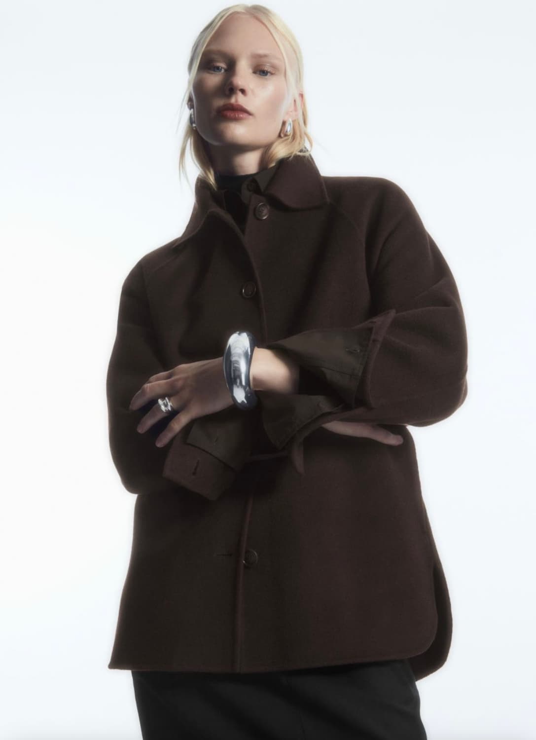 (새상품) cos 코스 더블페이스 울 재킷 코트 s 상품이미지3