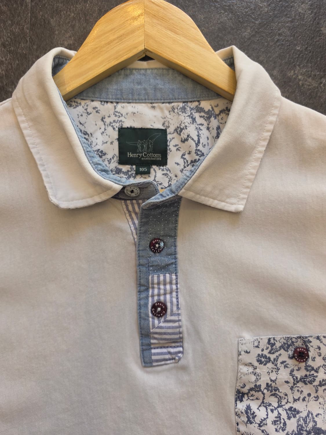 #헨리코튼 남성용 반팔 카라 티셔츠 - 105 상품이미지2