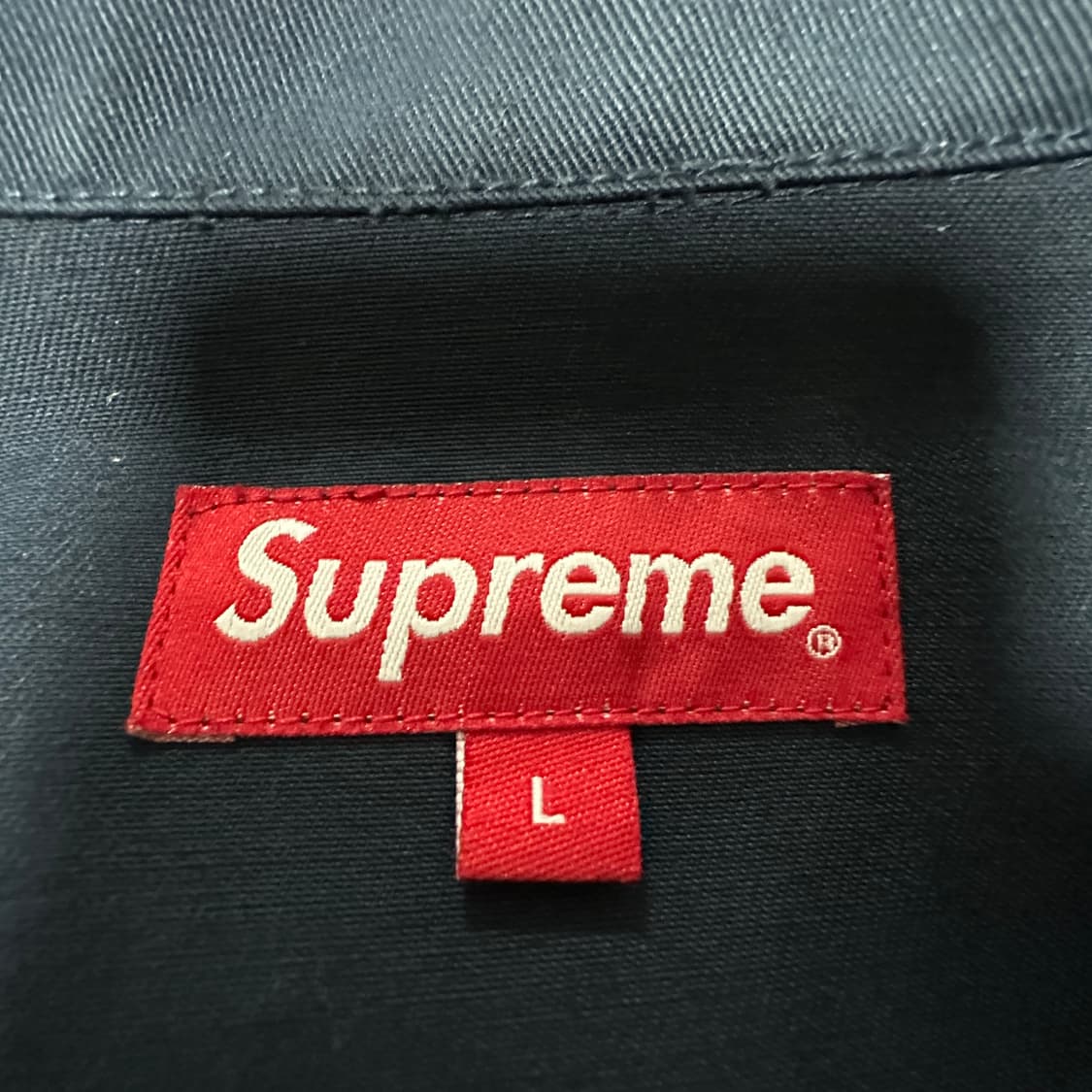 SUPREME shop jacket mini box logo navy 상품이미지4