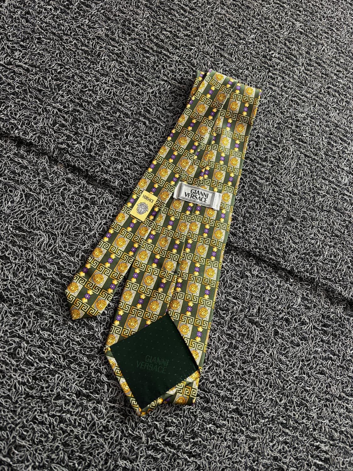 90s 지아니 베르사체 아카이브 메두사 패턴 넥타이 3368 상품이미지4