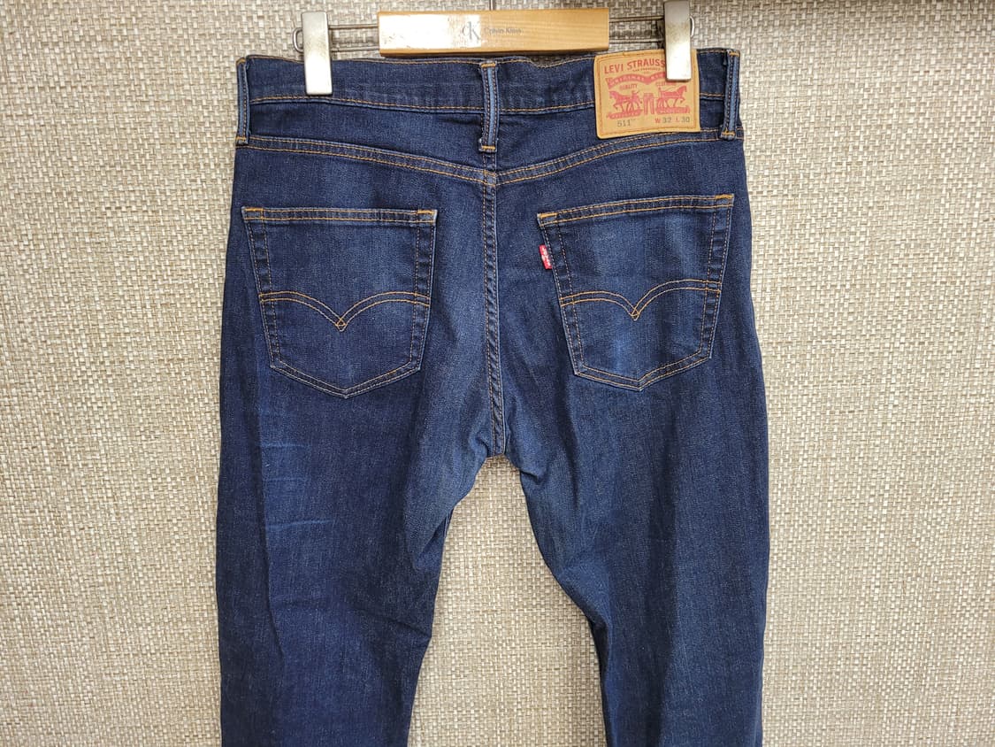 32인치 리바이스 511 슬림핏 청바지 진청 상품이미지3