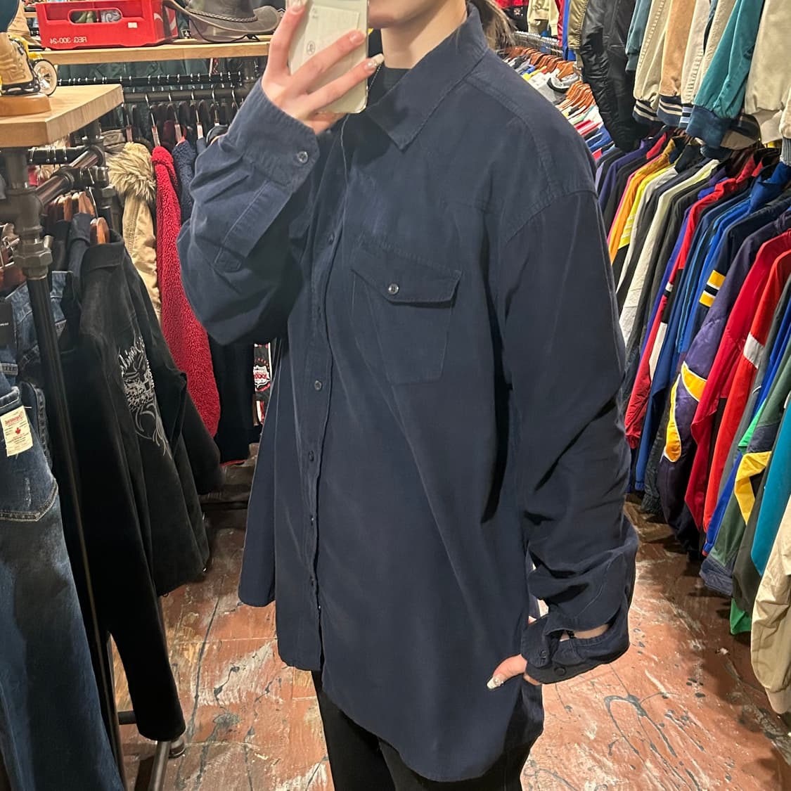 [HI] 칼하트 코듀로이 긴팔셔츠 네이비 상품이미지4