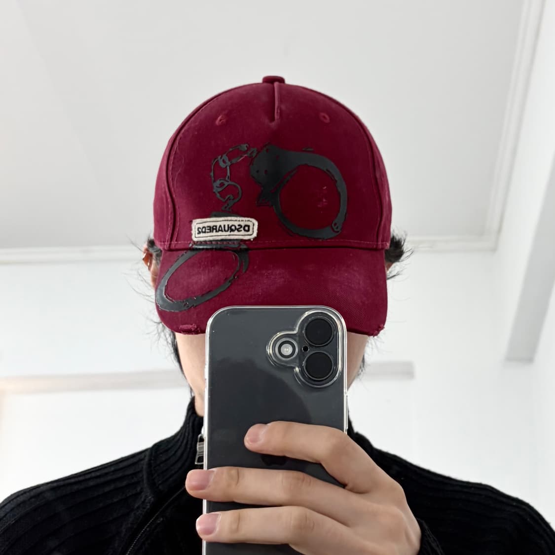 디스퀘어드 워시드 볼캡 상품이미지2