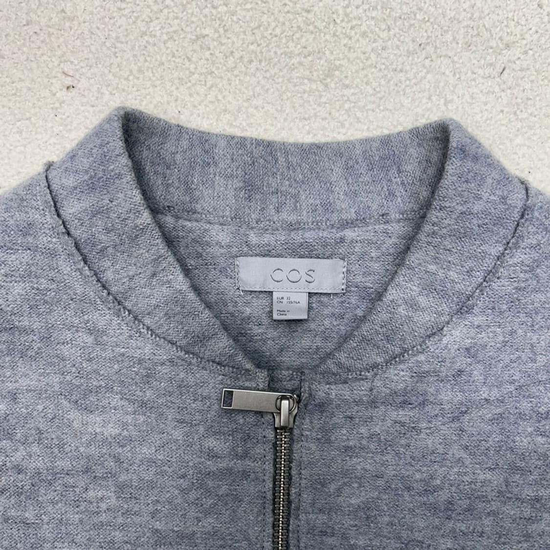 COS 그레이 울 집업코트 32 상품이미지3