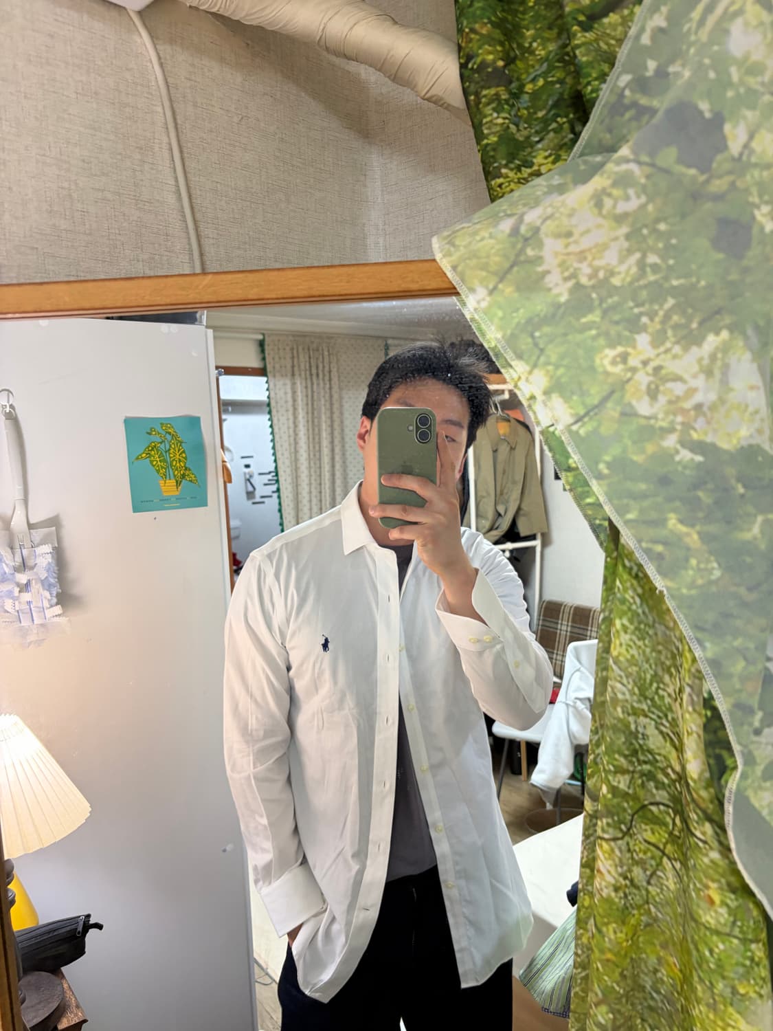 100) 폴로 랄프로렌 이지 케어 화이트 셔츠 상품이미지3