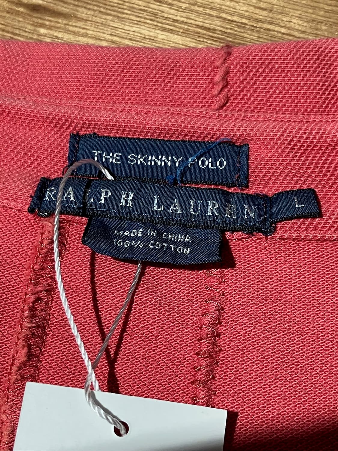 Polo Ralph Lauren 인디 핑크 절개 빅포니 반팔 카라티 L 상품이미지7