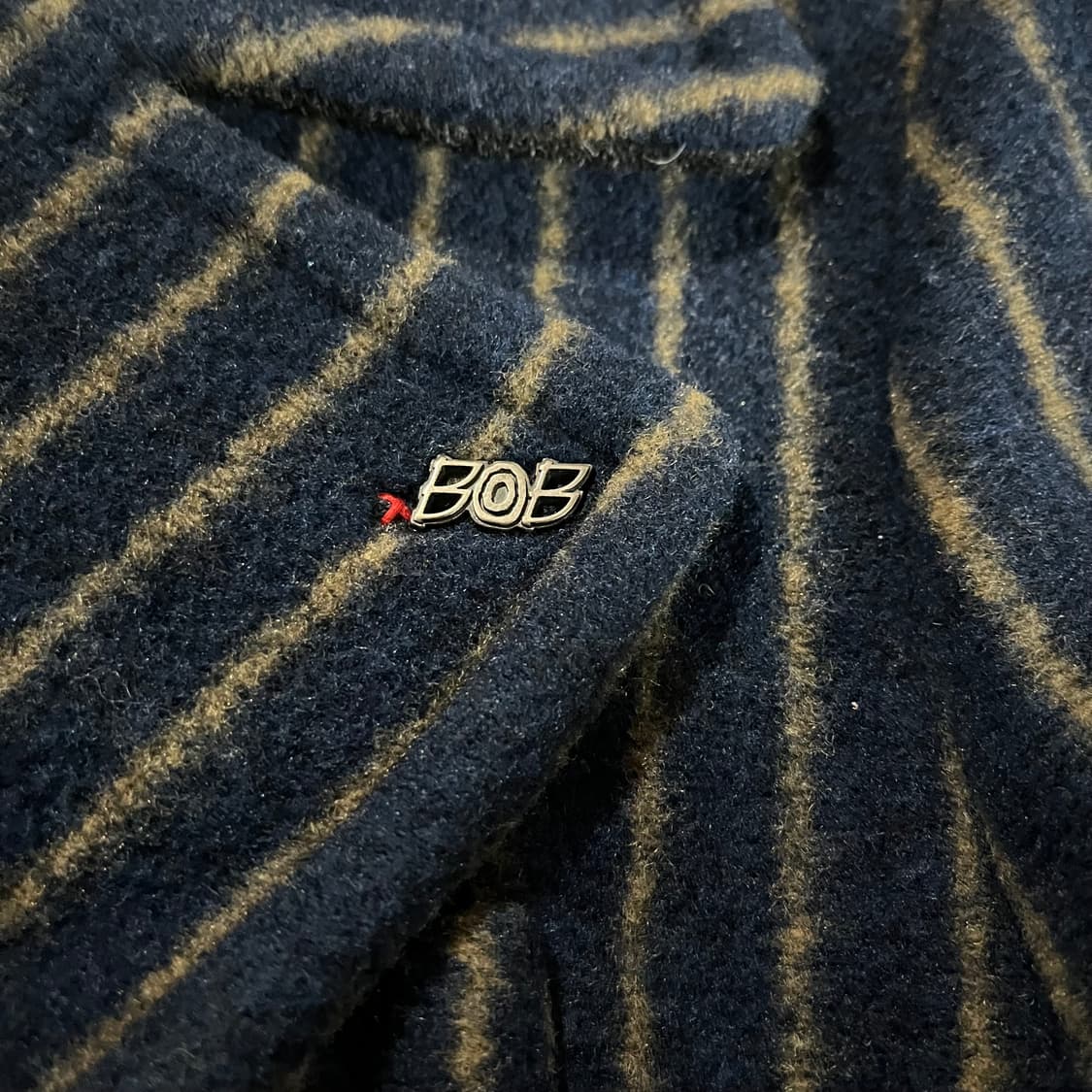 [100] 비오비 핸드메이드 스트라이프 코트 상품이미지5