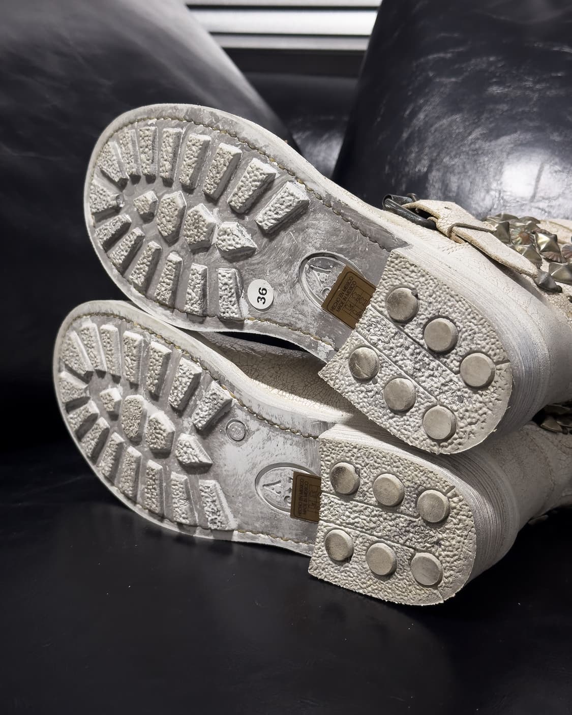 {ASH} Cracked Studded Biker Boots  상품이미지8