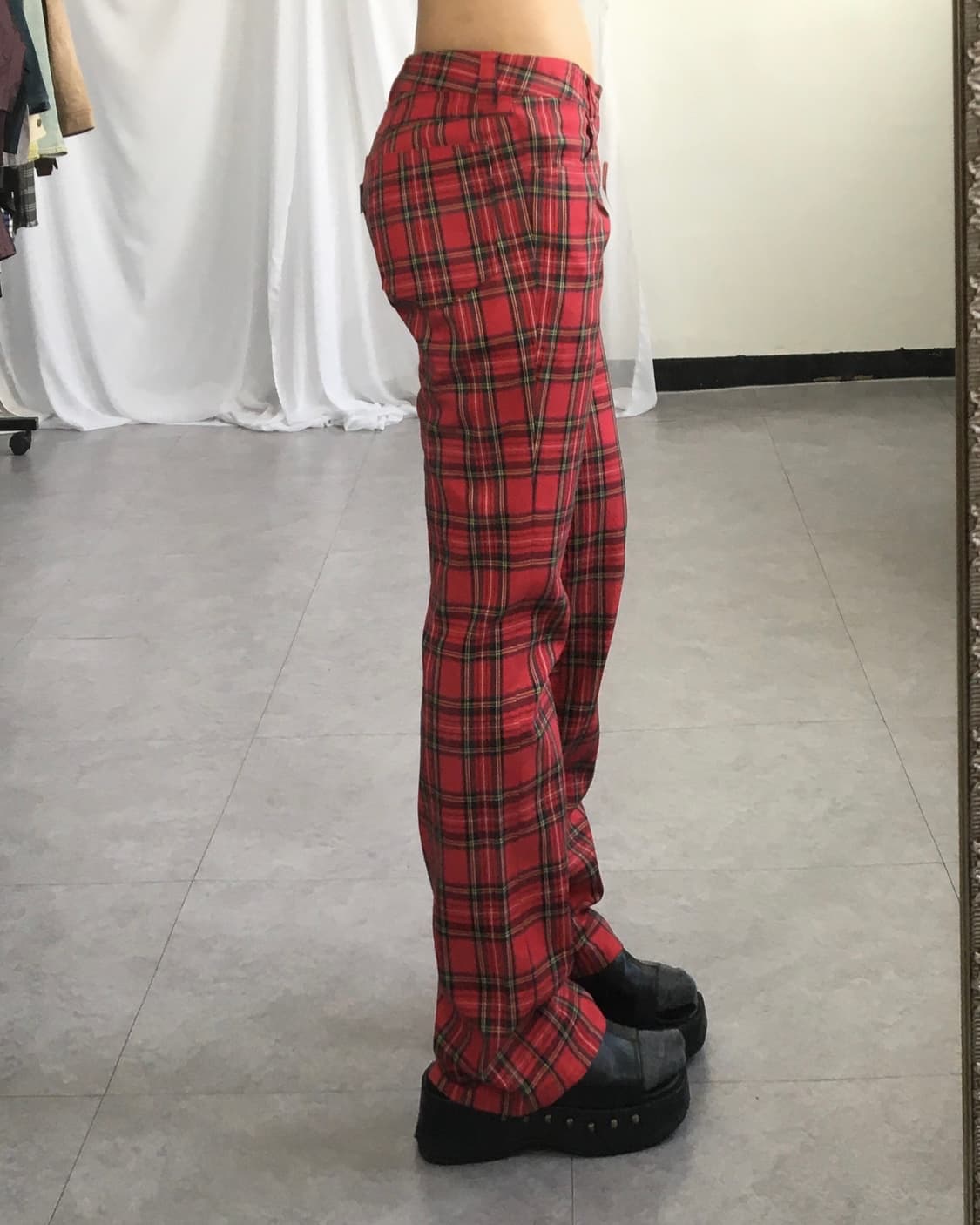 Check pattern cotton pants 상품이미지8