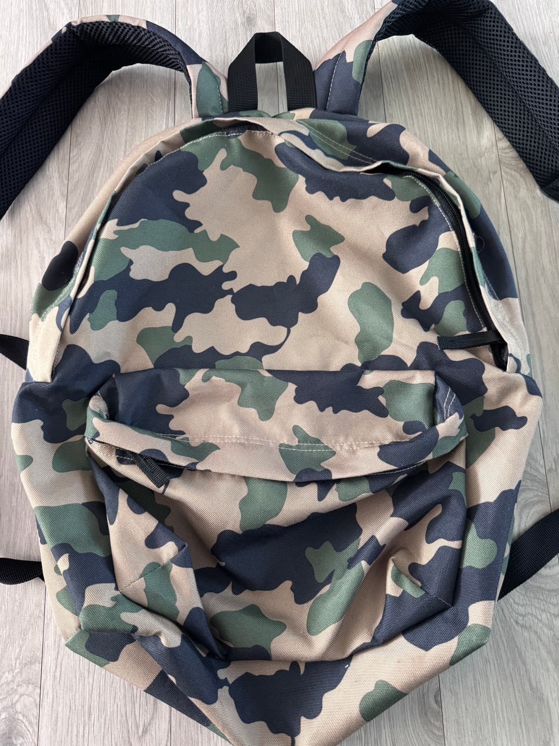 빈티지 밀리터리 카모 패턴 백팩 상품이미지2