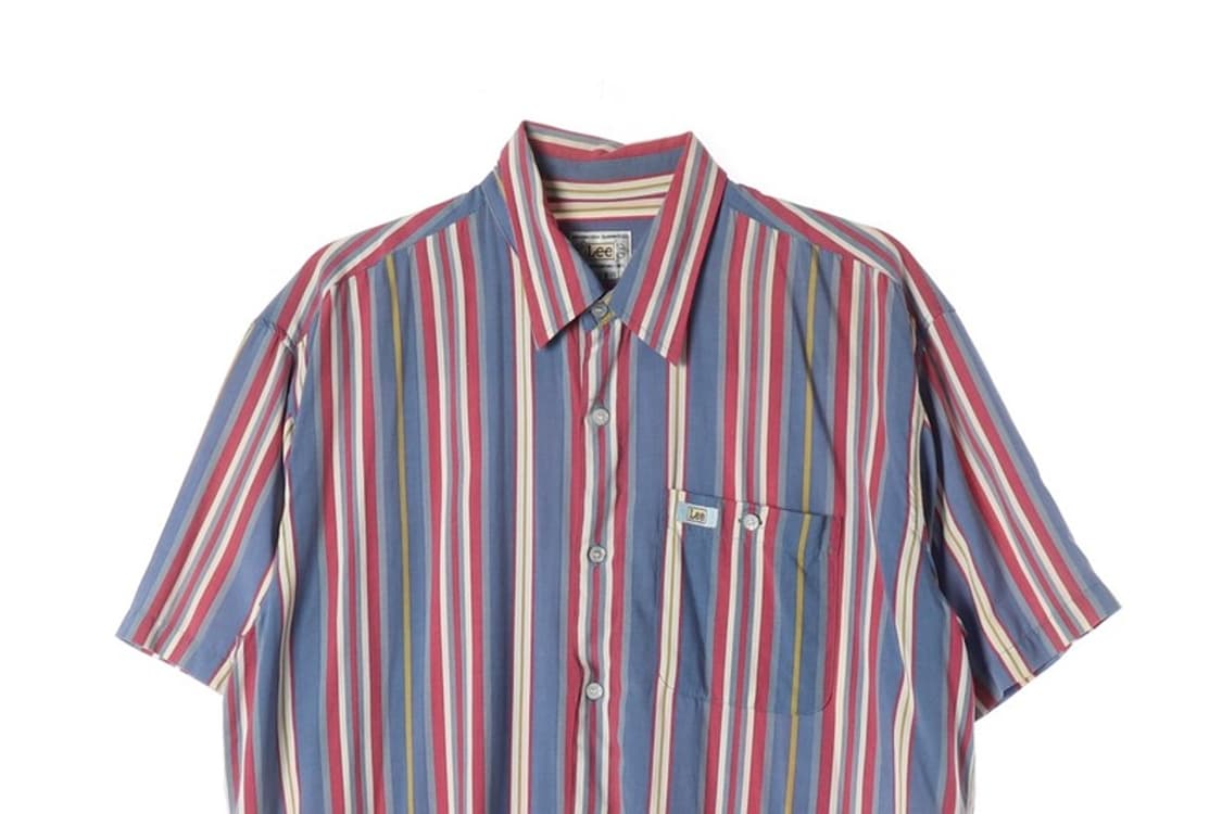 LEE 레트로 멀티 스트라이프 하프 셔츠 XL 상품이미지3