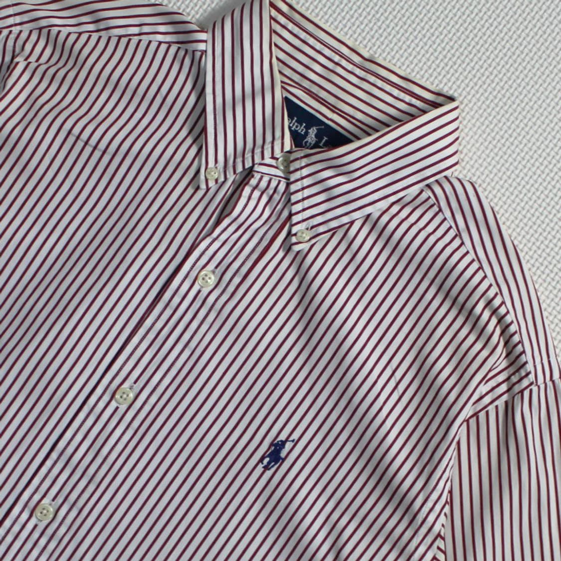 Polo 폴로 랄프로렌 레드 화이트 스프라이트 셔츠 상품이미지3