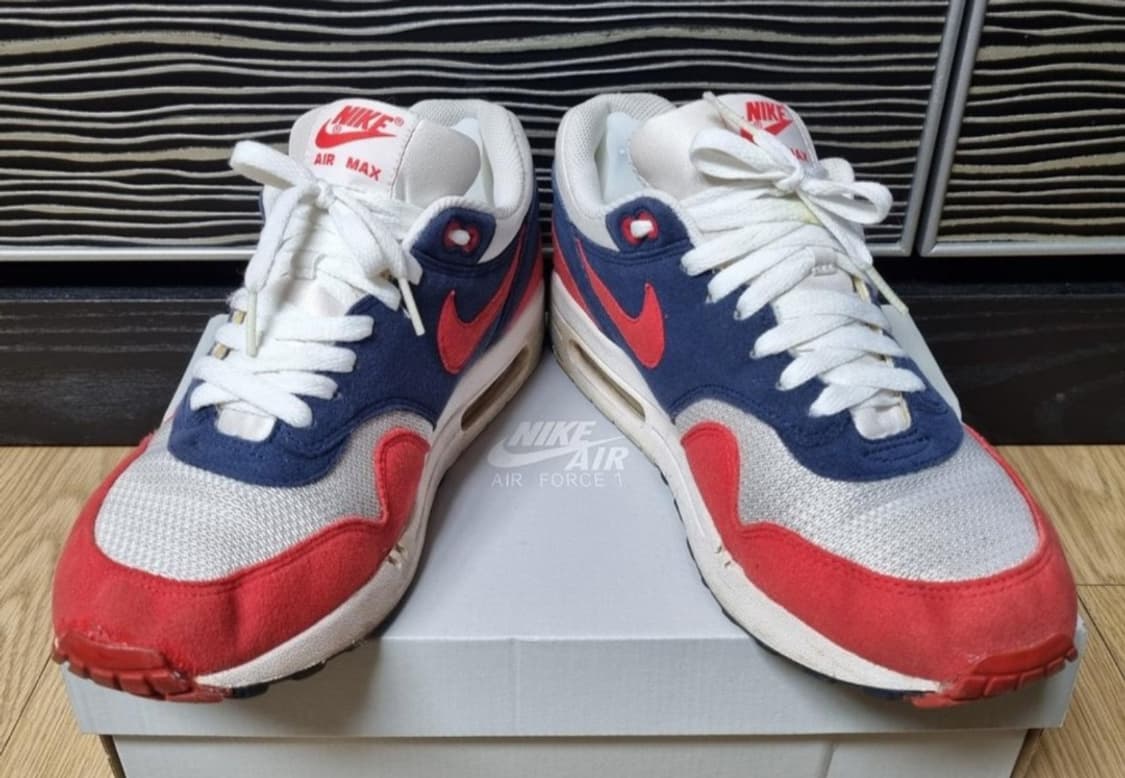 nike 나이키 에어맥스1 미드나잇 네이비 흰남빨 상품이미지2