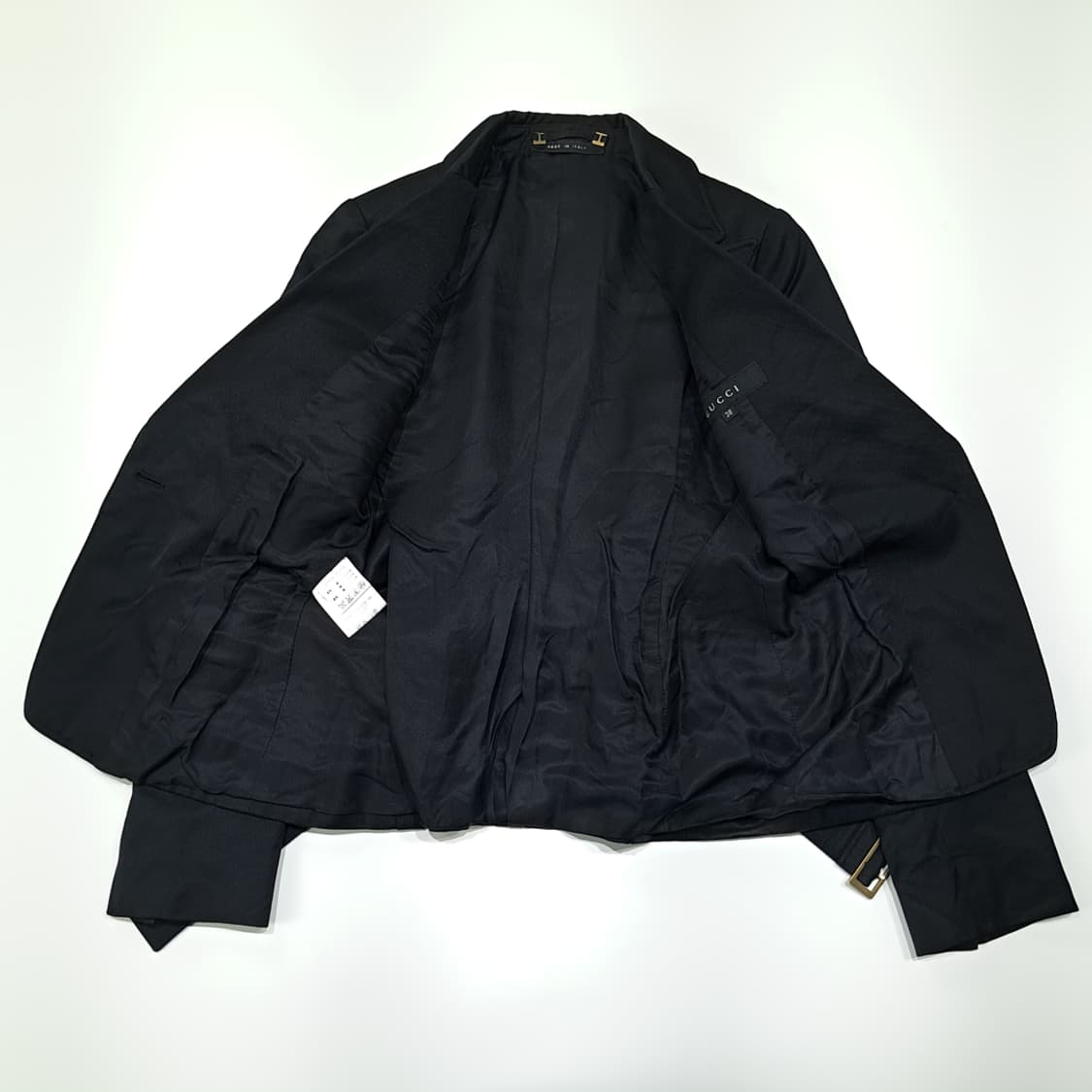 CL169 S 구찌 이태리판 실크 라이닝 벨티드 블레이저 상품이미지3