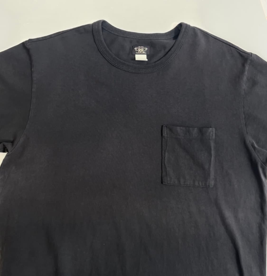 RRL 더블알엘 가먼트워싱 포켓티 블랙 / m 상품이미지1