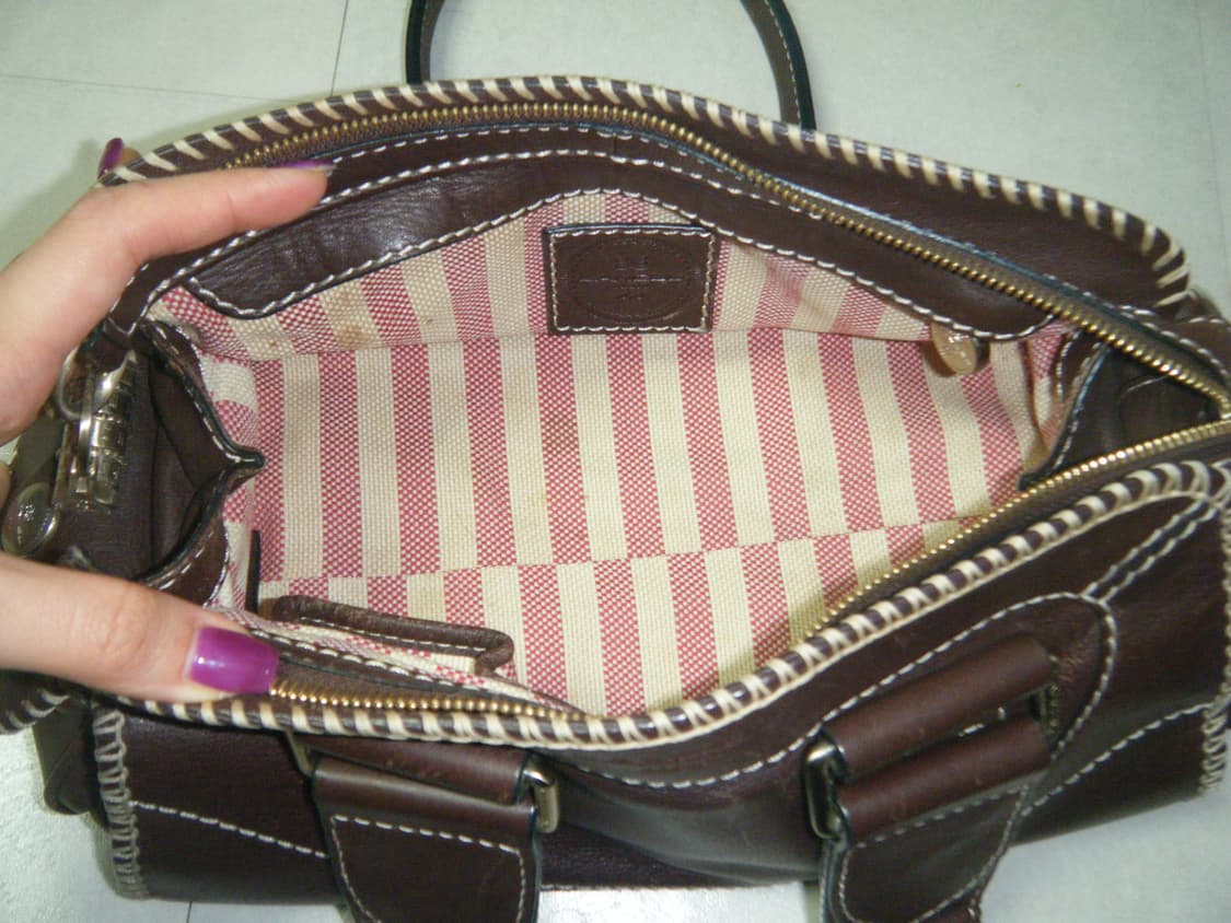 Y2k 오리엔탈 오네갸루 페어리 웨스턴 브라운 숄더백 가방 상품이미지3
