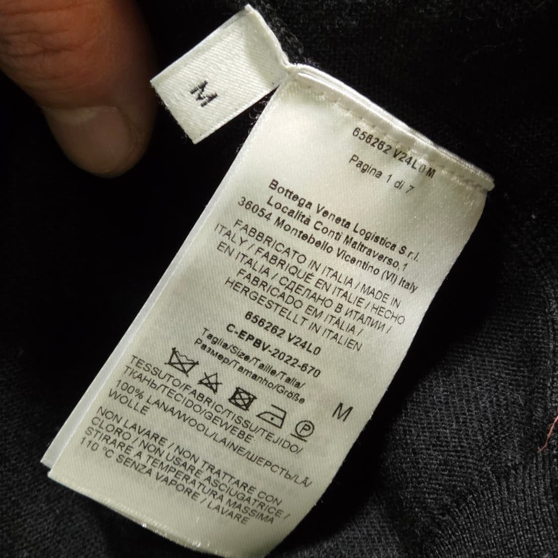 보테가베네타 블랙 울 니트 상품이미지6