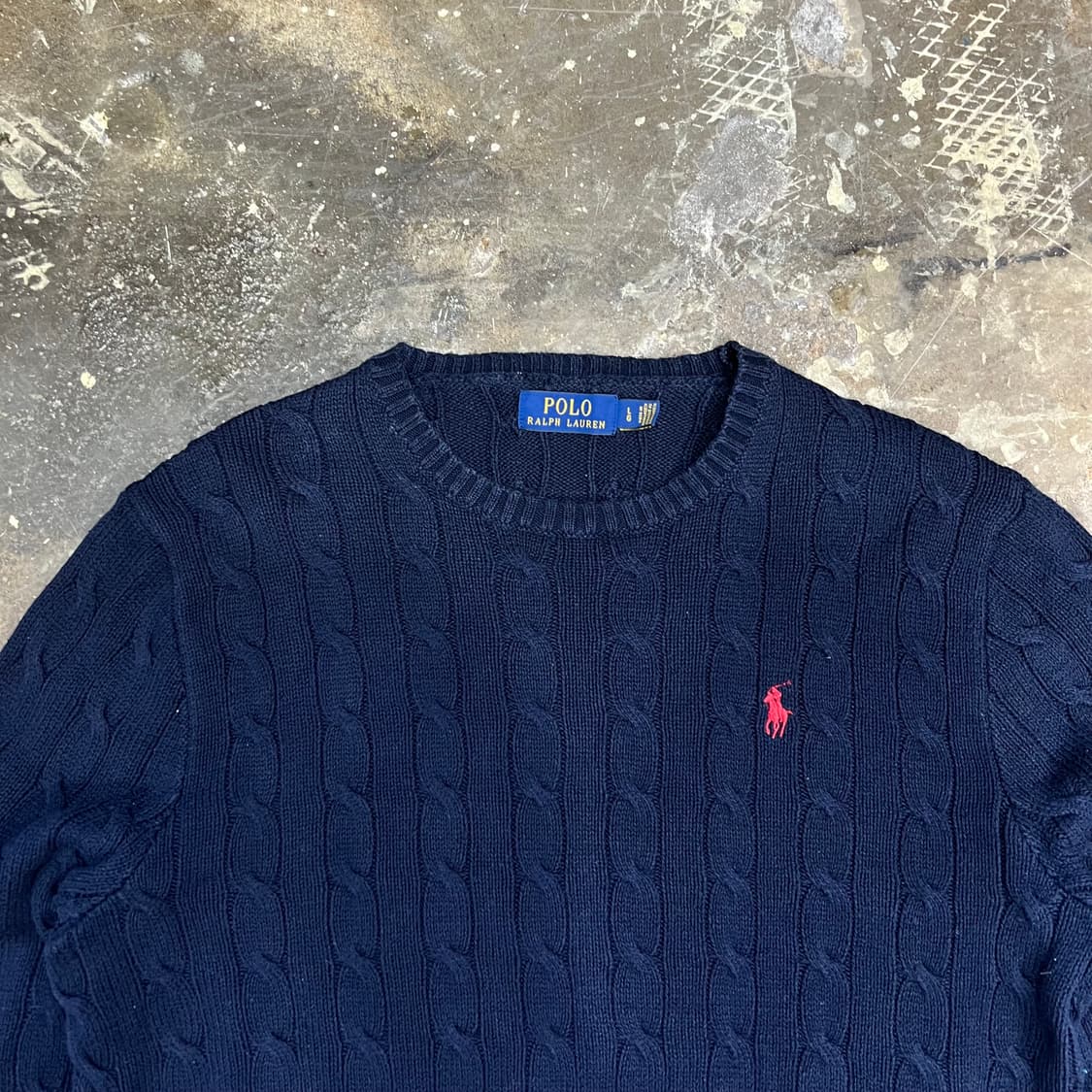 L) 폴로 랄프로렌 케이블 니트 스웨터 꽈배기 니트 스웨터 남녀공용 상품이미지2