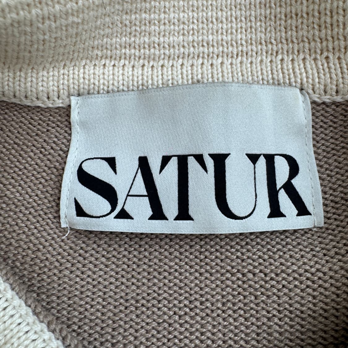 세터 소프트 코튼 카라 니트 반팔 상품이미지4