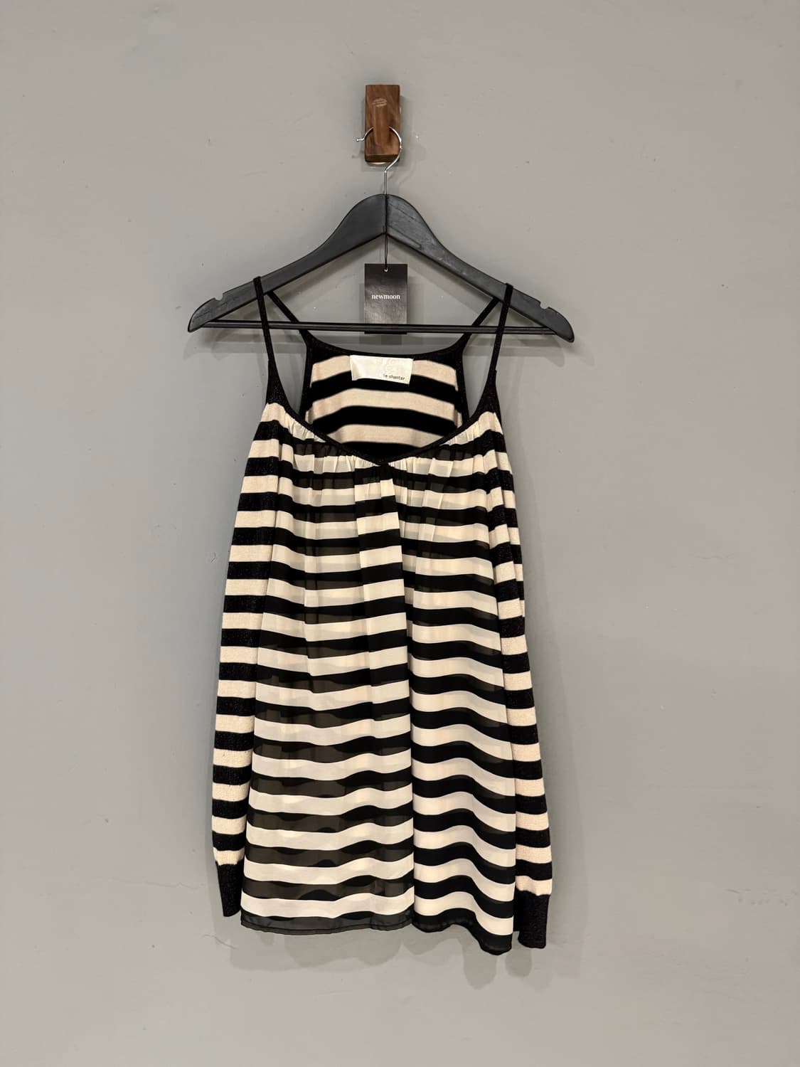 kawaii stripe pattern sleeveless 상품이미지4