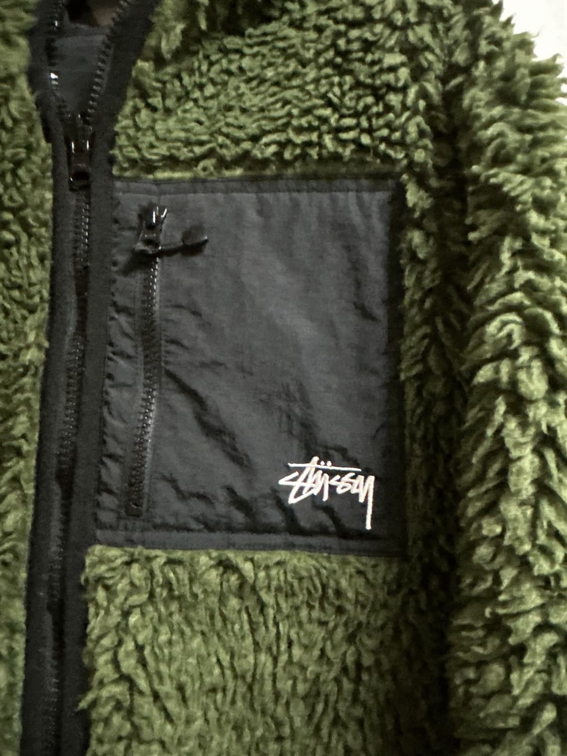 스투시 리버시블 쉐르파 자켓 올리브 상품이미지6