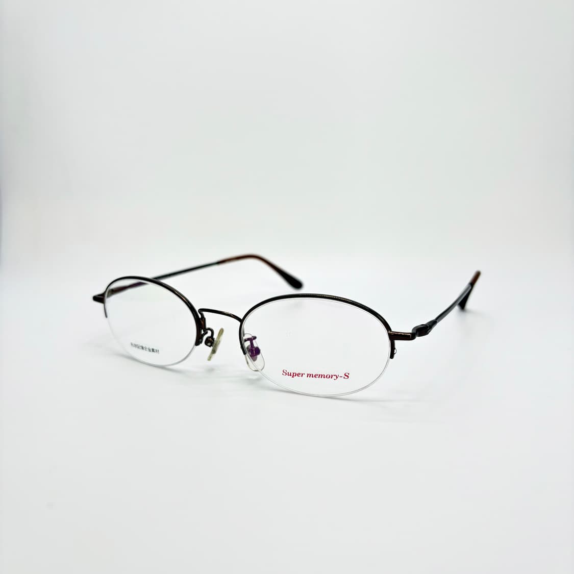 Super memory 브라운 오벌 반무테 상품이미지1