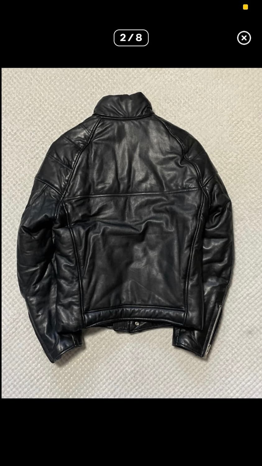 레더 누빔 빈티지 패딩 자켓 상품이미지2