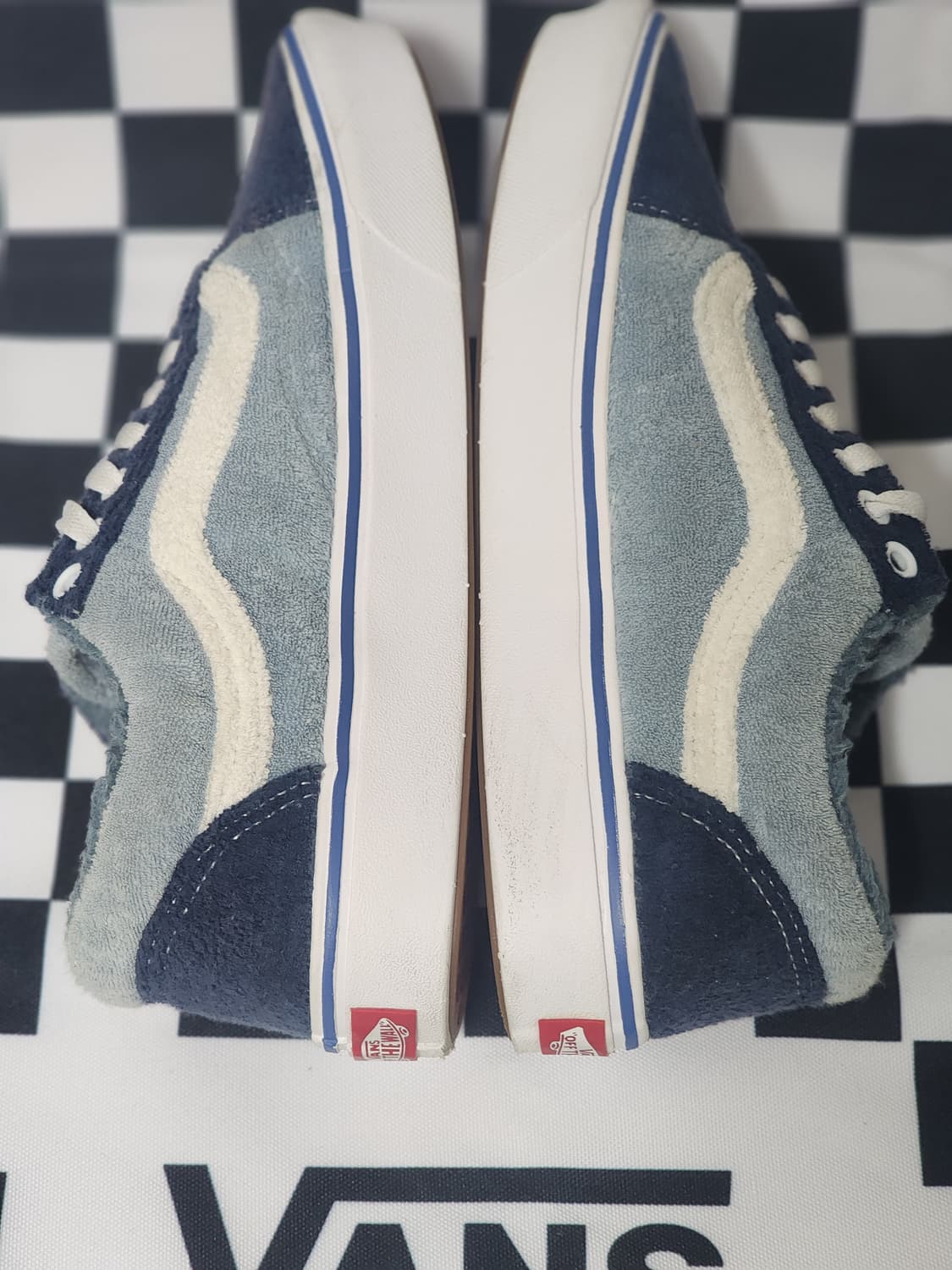 반스 올드스쿨 타월 소재 블루 245mm 상품이미지4