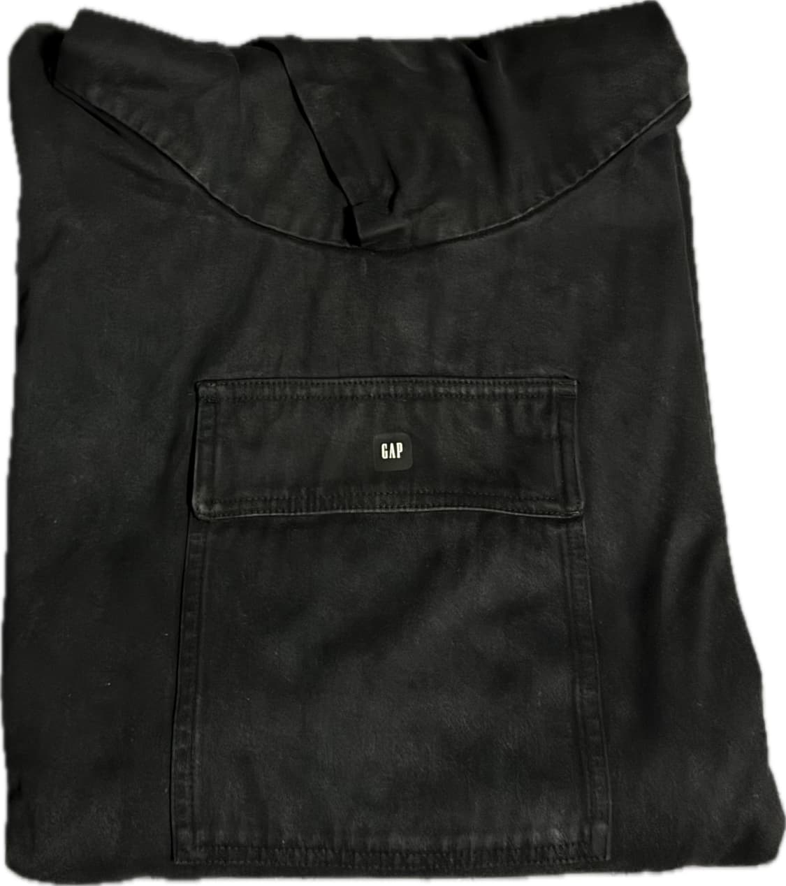 이지갭 발렌시아가 사틴 아노락 블랙 상품이미지3