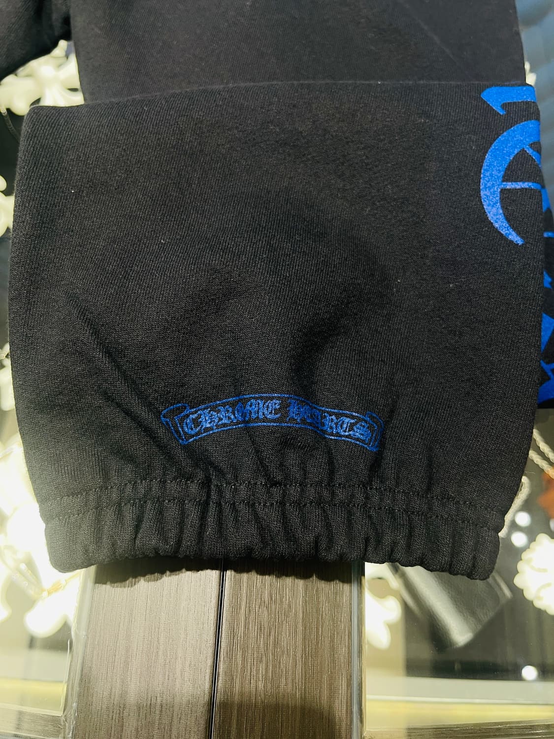 크롬하츠 홀슈스 스웻팬츠 M 블랙/블루 상품이미지2