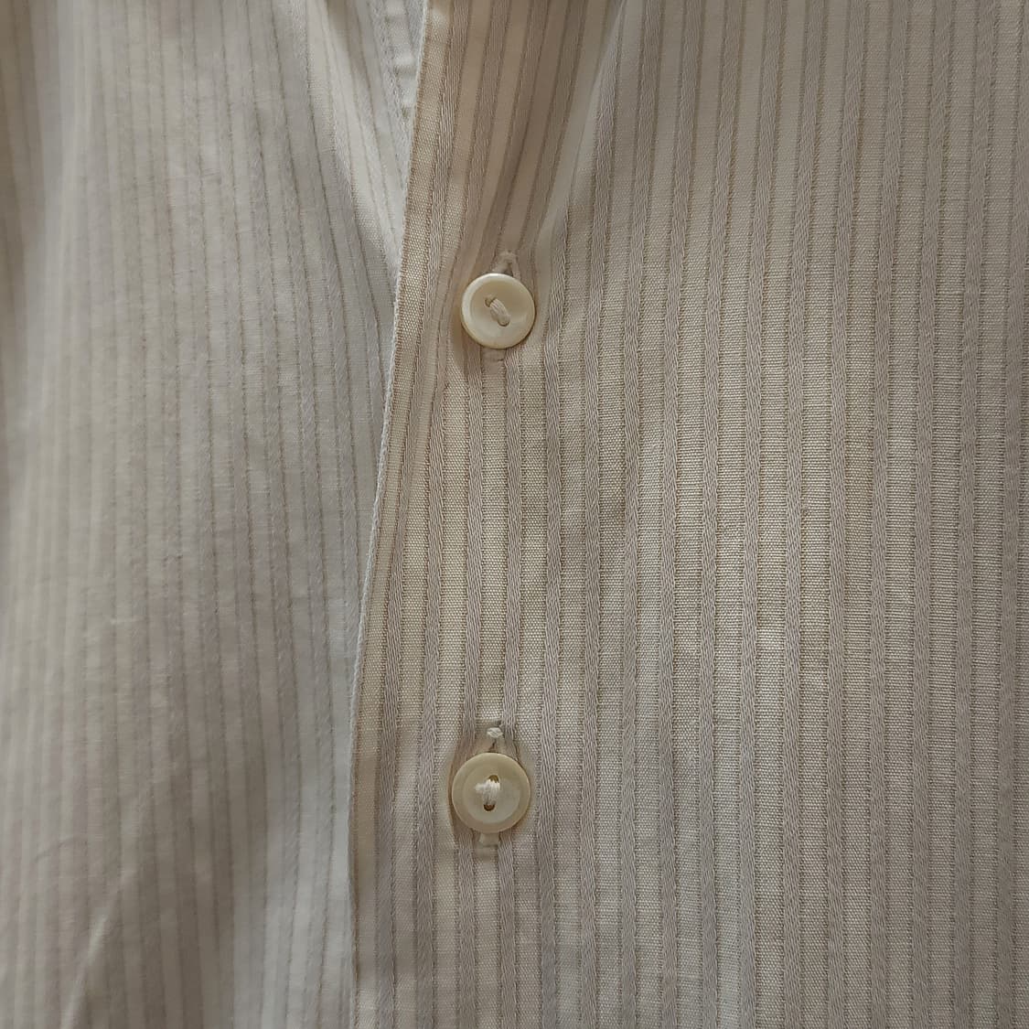 60s 프랑스 워크셔츠 가드너 빈티지 셔츠 화이트 롱 튜닉 셔츠 s 상품이미지4