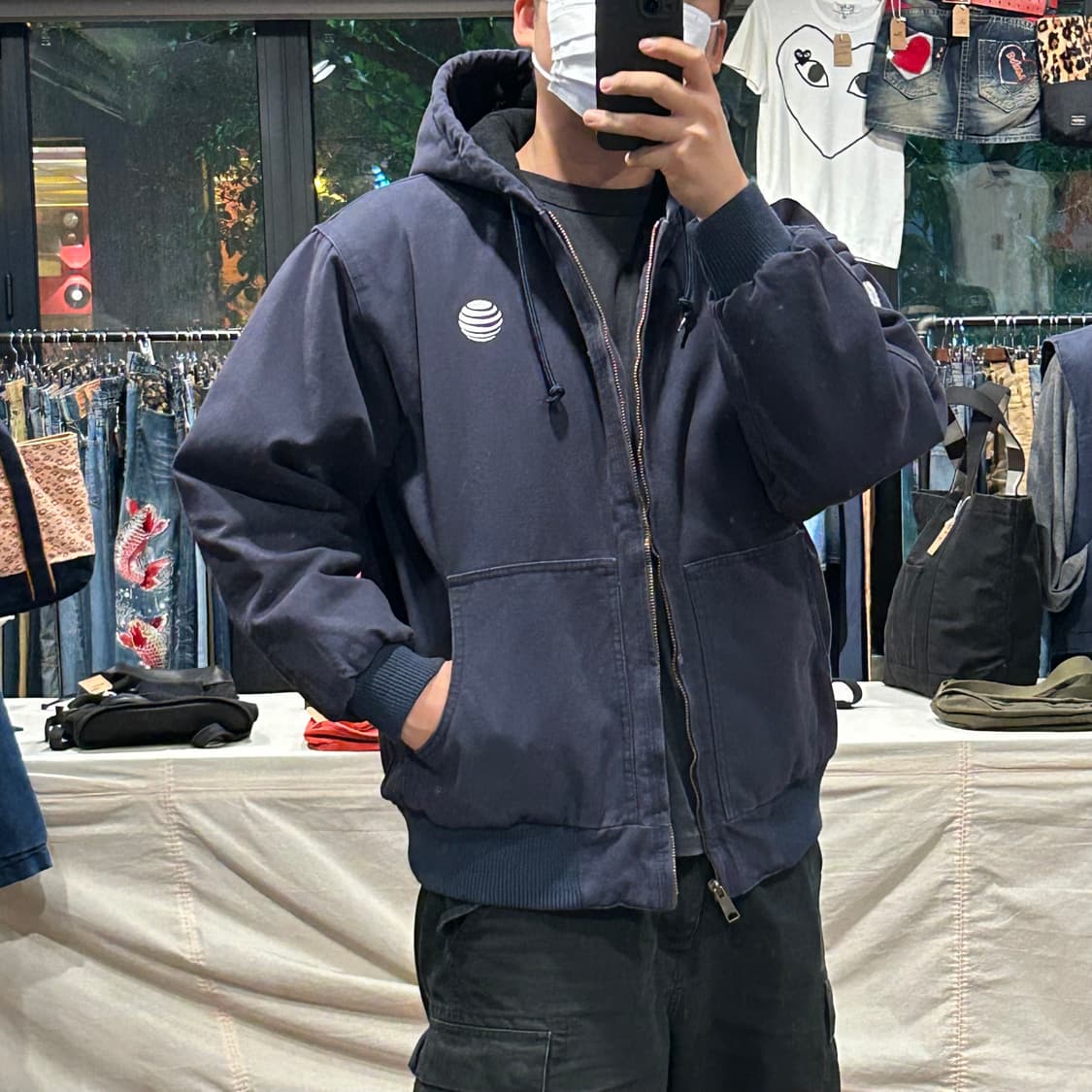 L) Corner Stone USA 워크웨어 덕 액티브 자켓 네이비 상품이미지10