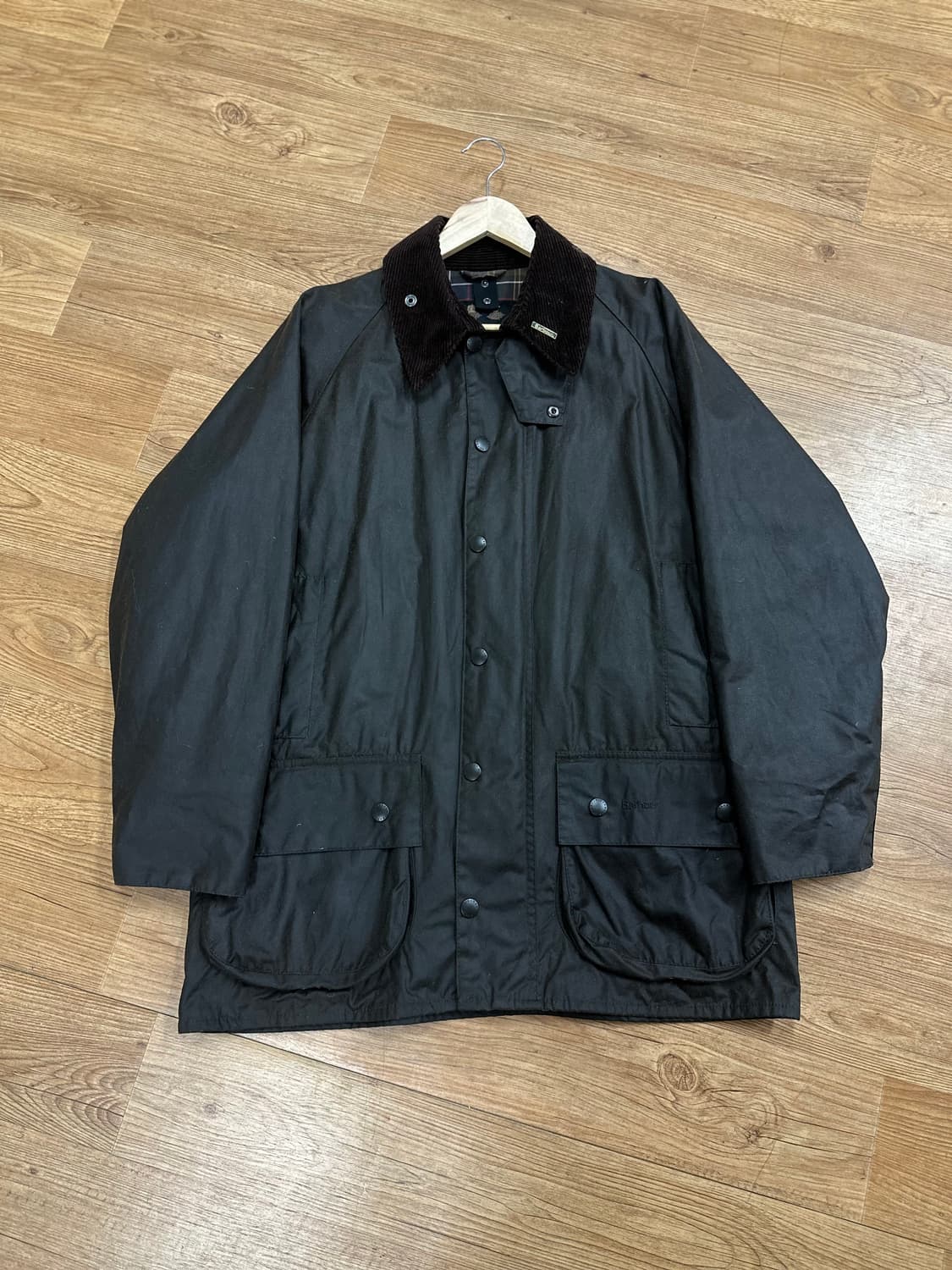 (40)바버 23AW 뷰포트 왁스 자켓 세이지그린 상품이미지1