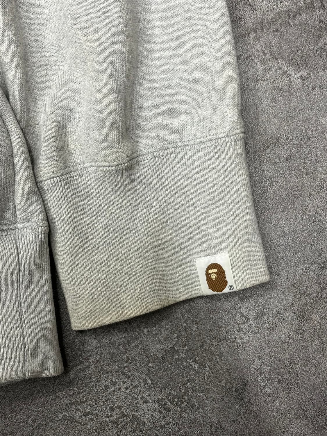 베이프 스펠아웃 BAPE 그레이 후드티 상품이미지5