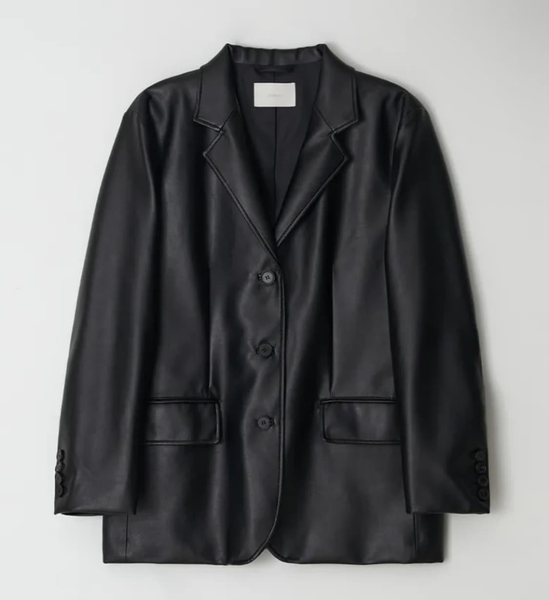 링서울 leather single jacket-black 상품이미지5