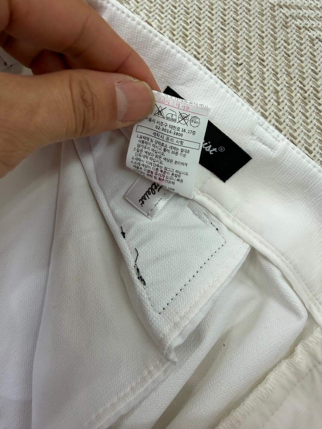 정품) 타이틀리스트 21ss 여성 화이트 삼선 라인 팬츠 28 상품이미지7