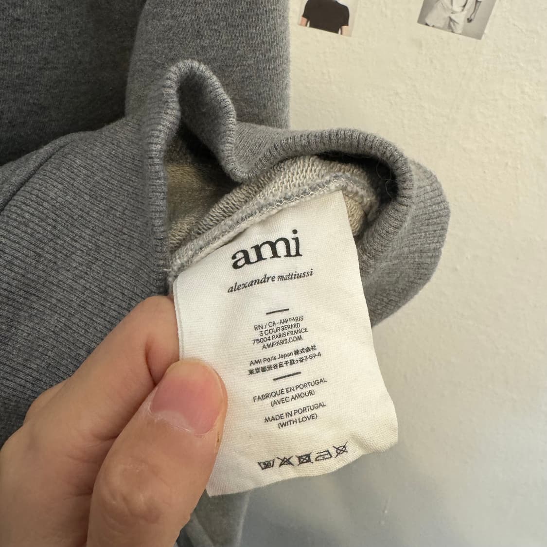 아미 AMI 스몰로고 후드티 백화점구매 상품이미지6