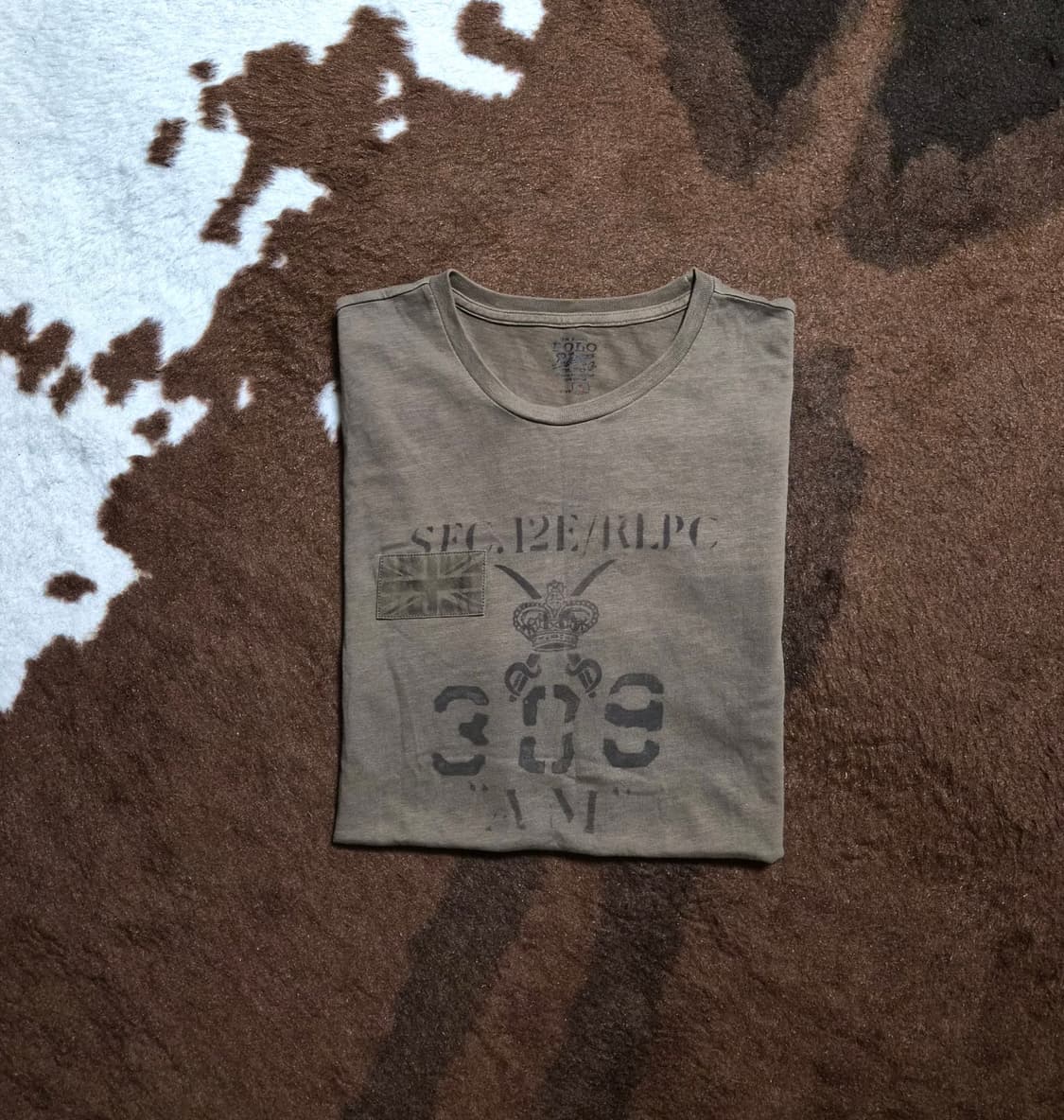 폴로 랄프로렌 남성용 영국 왕실 근위대 흑색 반팔티(L) 상품이미지2
