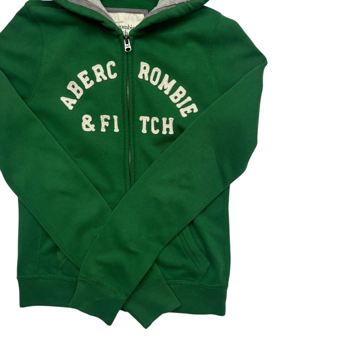 아베크롬비 y2k 빈티지 그린 후드집업 M 상품이미지3