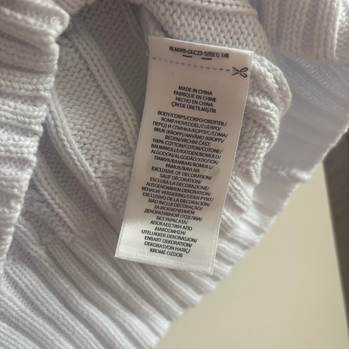 (택포) 폴로랄프로렌 꽈배기 반팔 니트 상품이미지3