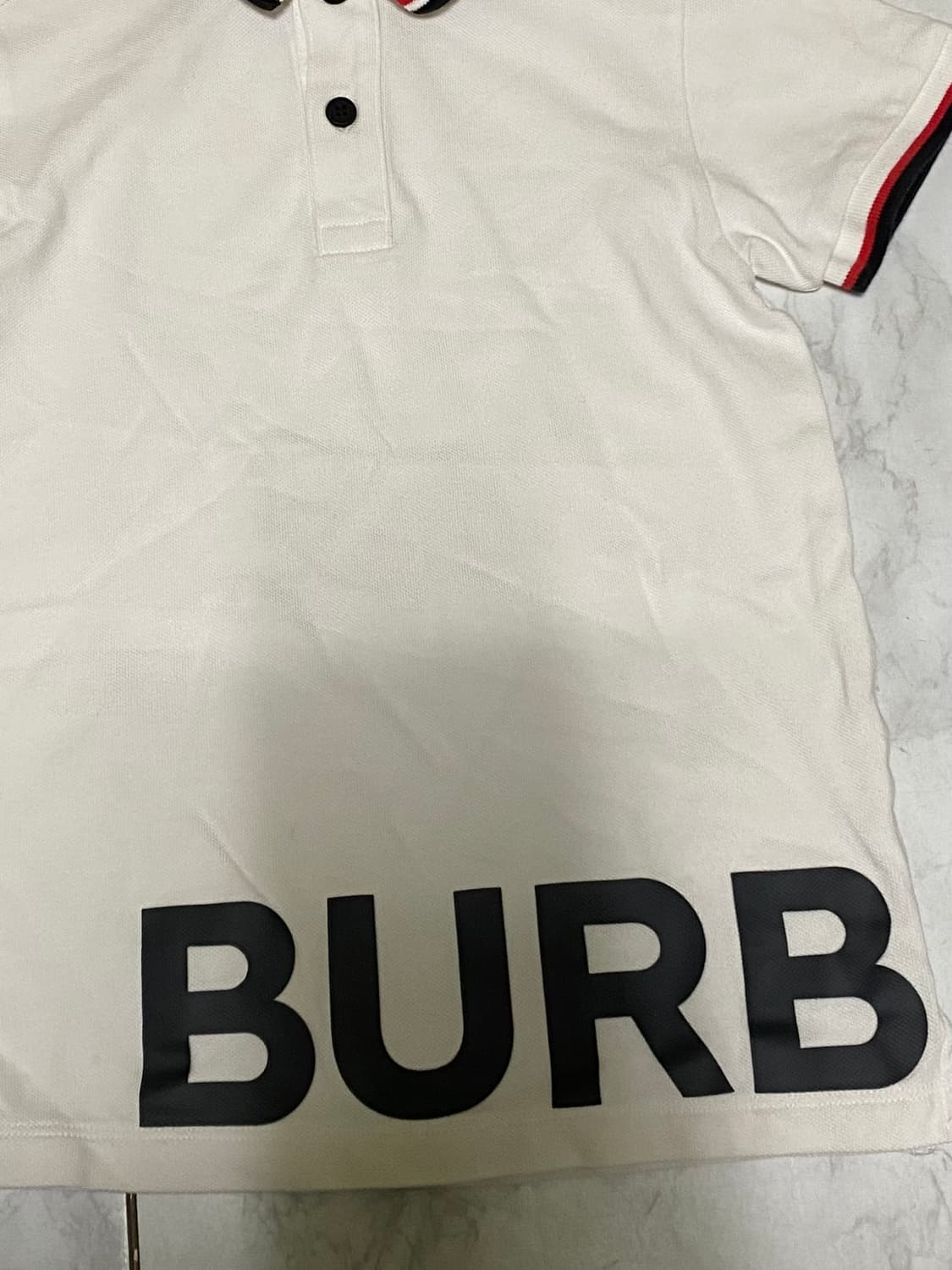 버버리 아동 카라 반팔티셔츠 8세용 상품이미지5