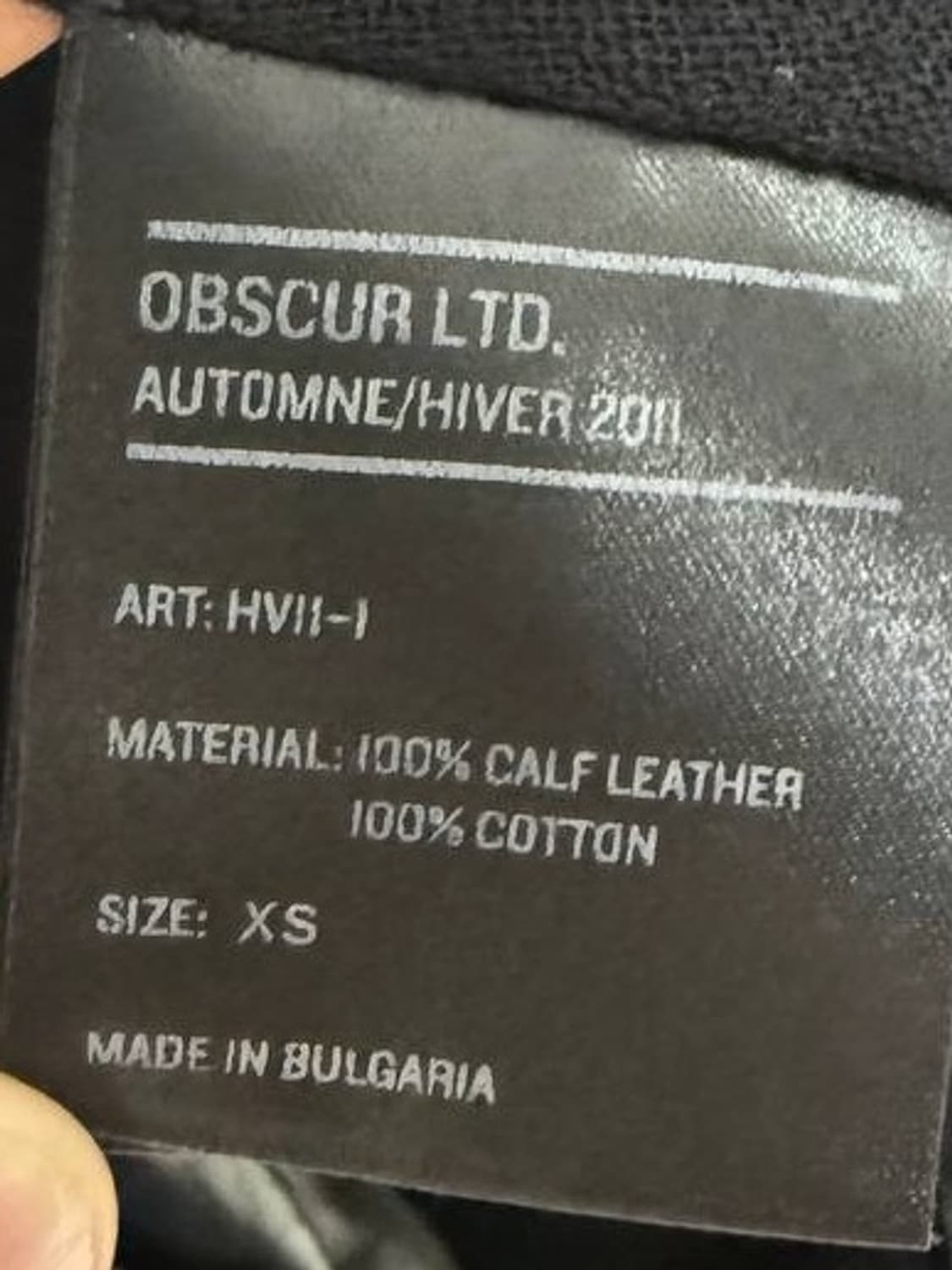 OBSCUR Leather Jacket  상품이미지9