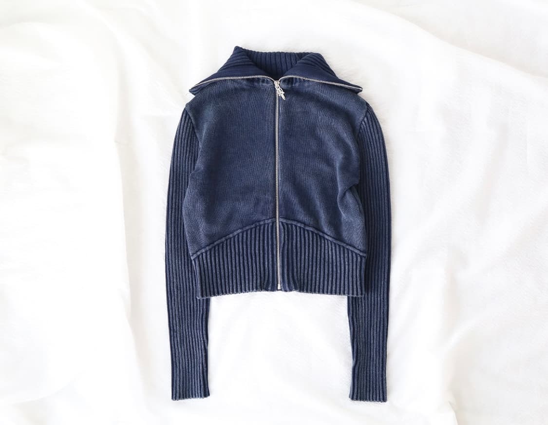 풀풀풀 피그먼트 집업 네이비 상품이미지3