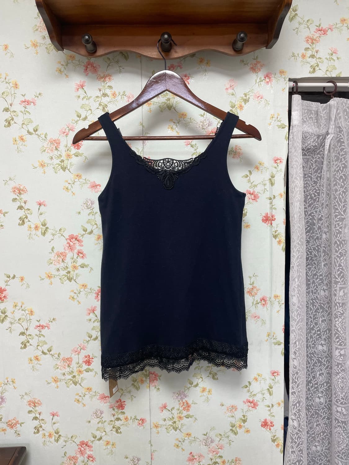 레이스 네이비 나시 상품이미지1