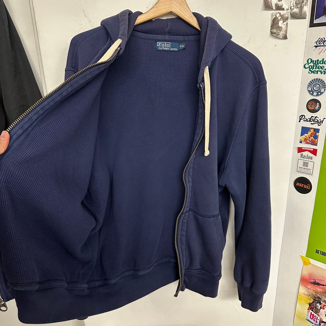 90’s 폴로 써멀 이너 헤비 후드집업 상품이미지7