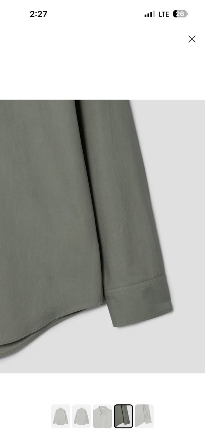 26ss AURALEE Washed Finx Twill Shirt [4] 상품이미지4