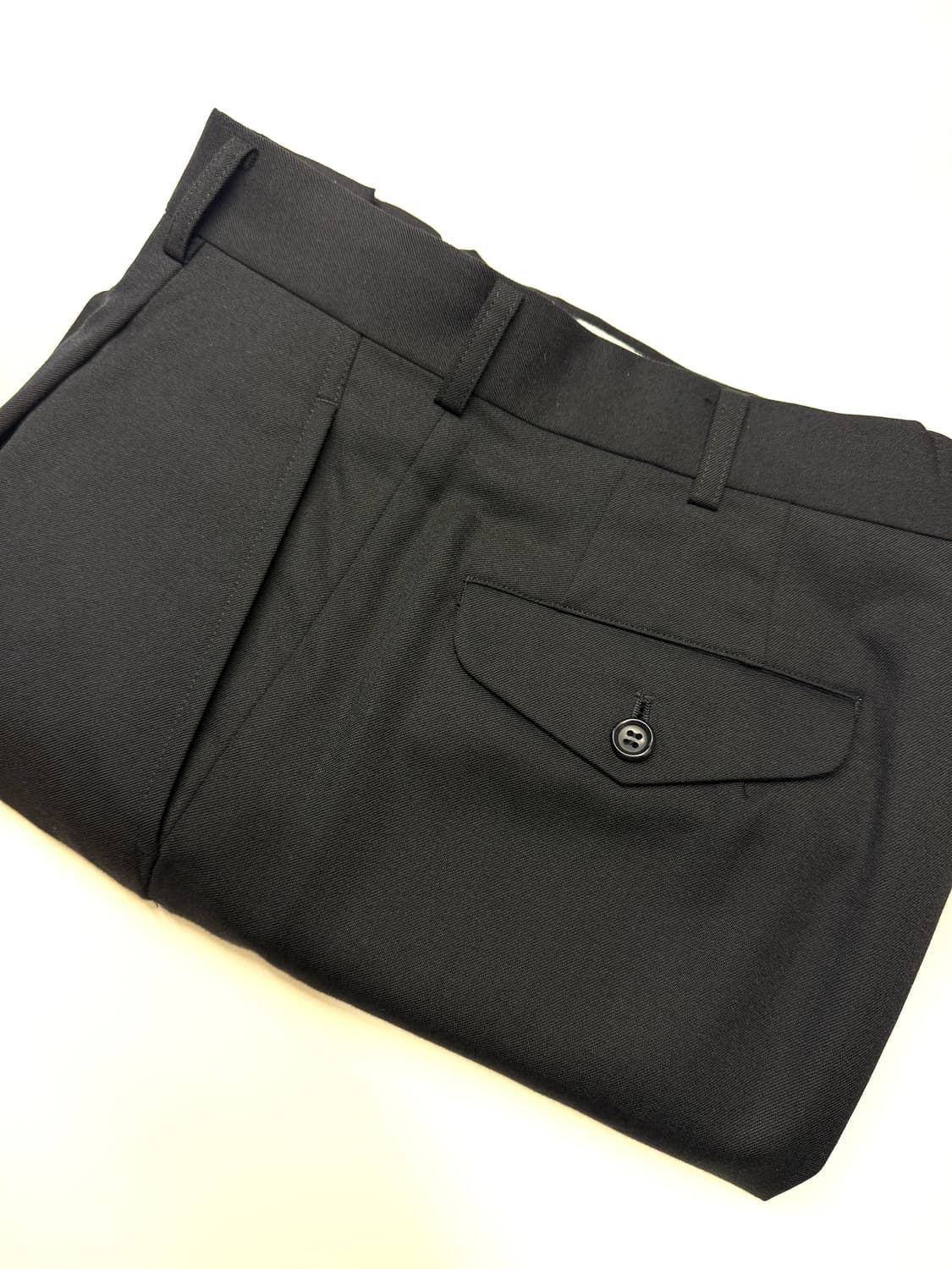 꼼데가르송 옴므 듀스 24ss 울 팬츠 블랙 s 상품이미지3