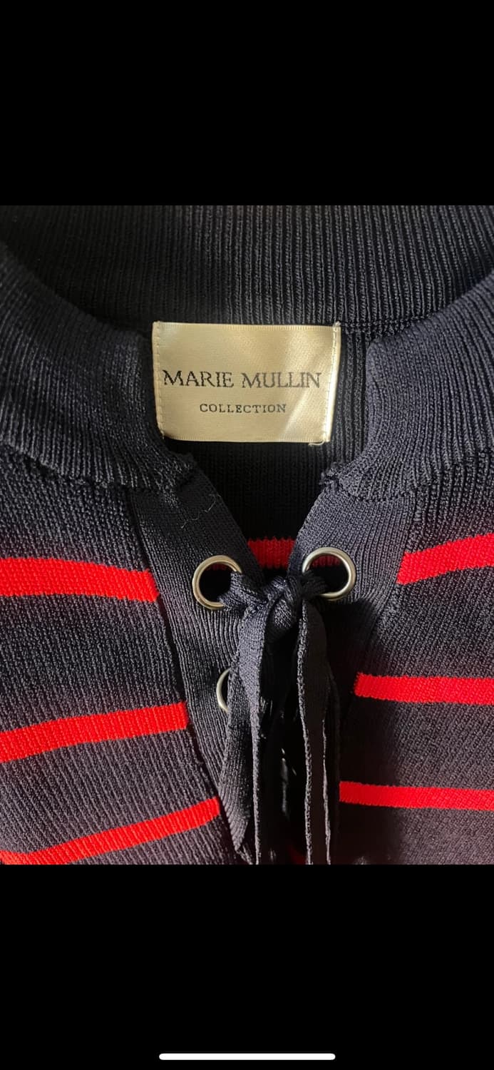 연말룩 ! 마리뮬린컬렉션  스트라이프 니트 상품이미지4