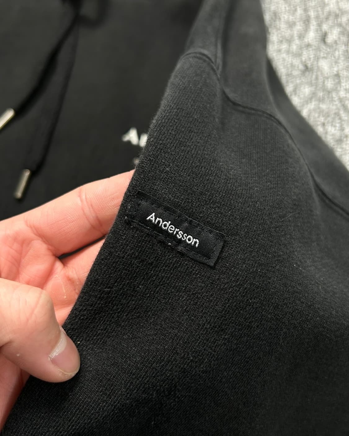 엔더슨벨 빅로고 오버핏 후드티  상품이미지7